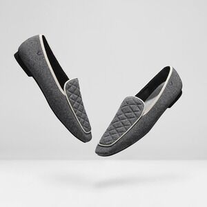 VIVAIA Square-Toe Quilted Loafers EU 42 / US 10.5